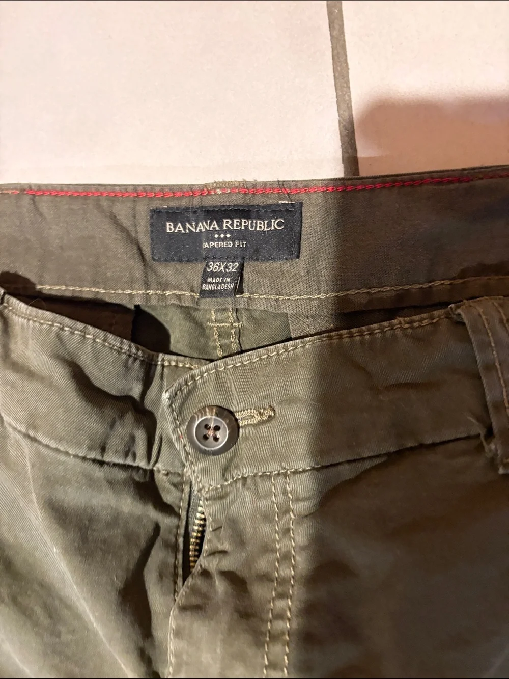 Banana Republic Olive Cargo Utility Pants 36x32